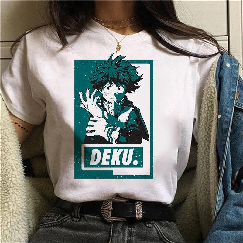 Anime Clothes Shoto Todorok TShirt Deku Harajuku TShirts My Hero Academia T-Shirt Boku No Hero Academia Tshirt Bakugou TShirt Unisex