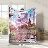 Pokémon Eevee Member Print Blanket Fluffy Plush Sofa Bed Blanket for Kids Adults Travel Camping Supplies Car Office for Gifts