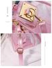 2025 Summer Women's Beach Bag: Korean Style Transparent Jelly Crossbody & Shoulder Mother-Child Handbag
