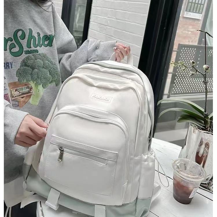 Schoolbag School Bag Female High School Student Large Capacity Travel Backpack Versatile Junior High School College Student Ins Backpack Casual