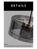 2025 Modern Minimalist Glass Pendant Light with Adjustable Height for Dining Table or Bar