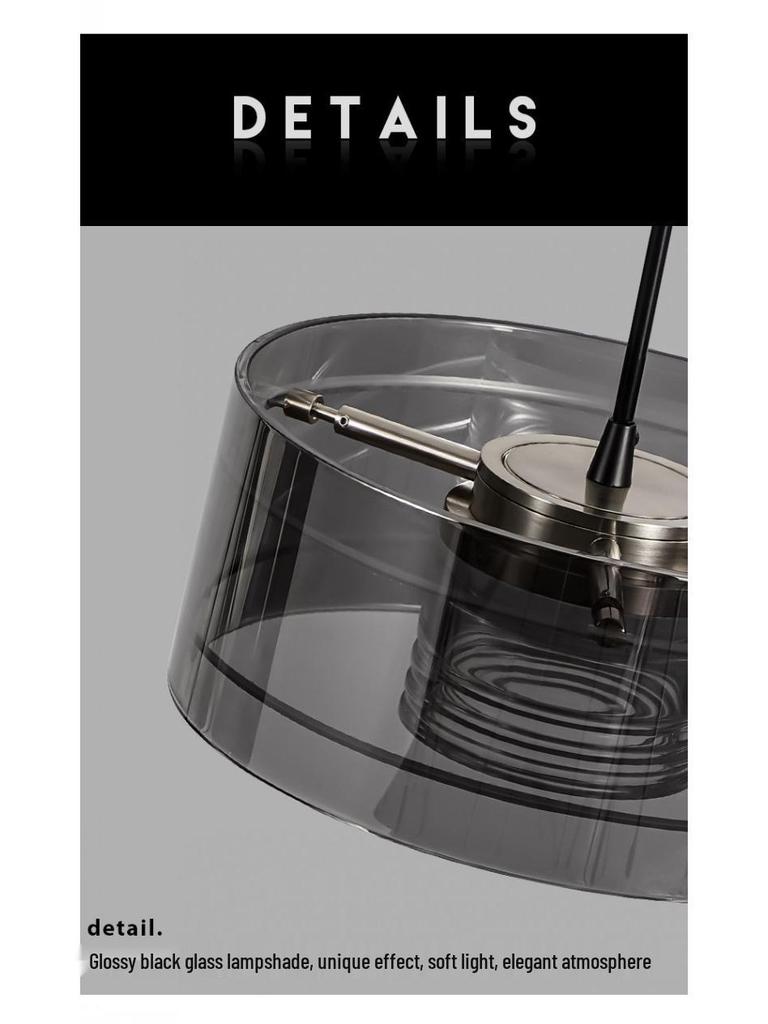 2025 Modern Minimalist Glass Pendant Light with Adjustable Height for Dining Table or Bar