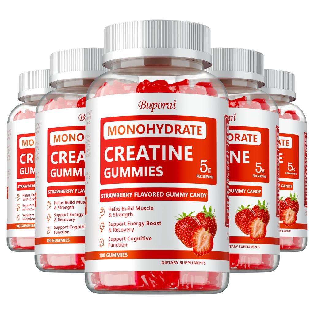 Creatine Gummies Suitable for Both Men and Women, Creatine Monohydrate Extract, All-natural, Gentle and Easily Absorbed.