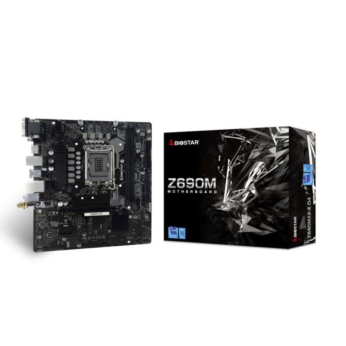 Biostar Z690MX2E D4 Scheda Madre microATX, Socket LGA 1700, Chipset Intel Z690, DDR4