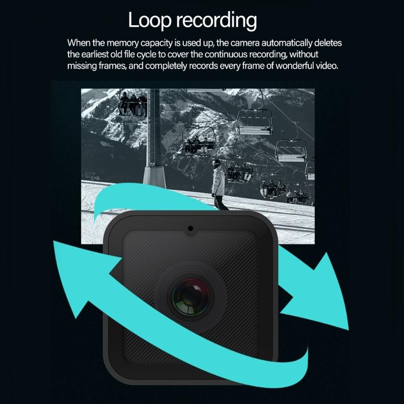 CS03 Waterproof Sports Camera 1080P Video Recorder Support Cyclic Recording with WiFi Hotspot for Cycling and Outdoor