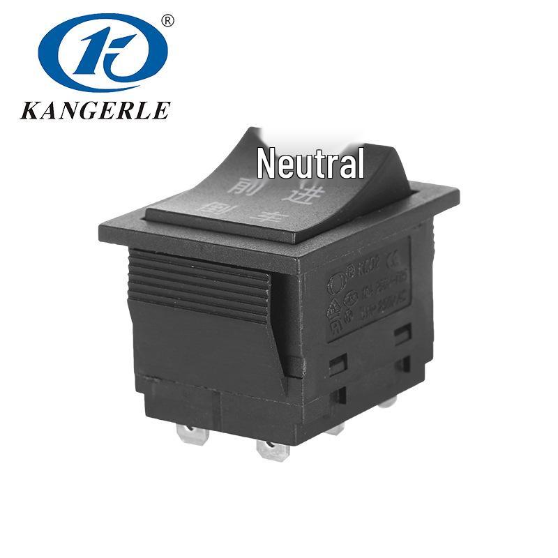 Waterproof 6-Pin Boat-Shaped Self-Reset Push Button with Micro Switch