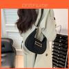 Sac Croissant Minimaliste Élégant Pour Femmes Sac à Main Tendance Mode Automne Noir Marron Vert