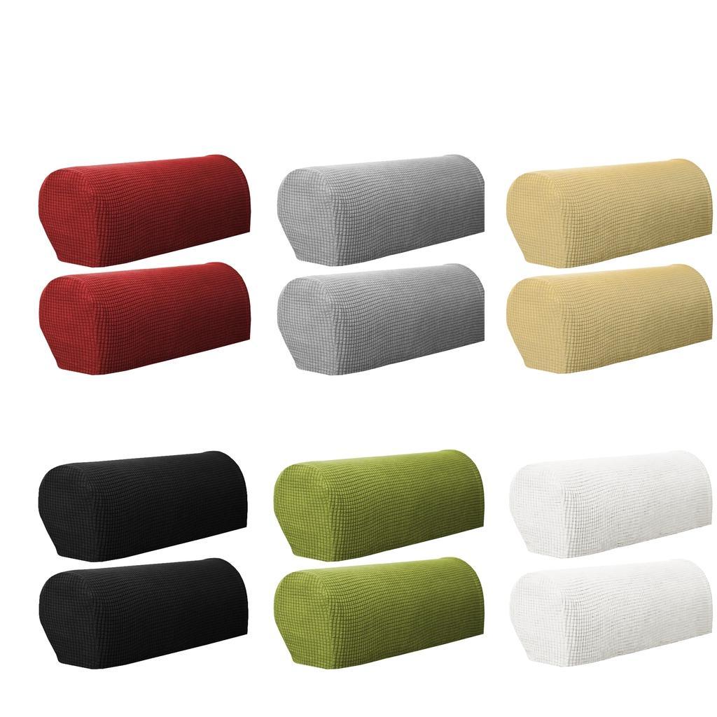1 Pair Pet Curved Sofa Armrest Cover for Furniture