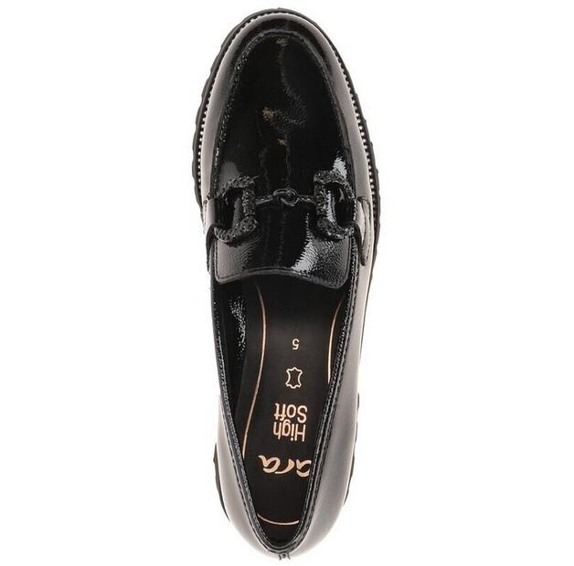 Women's Slip-ons Ara Kent Loafer Black Lack 12-31243