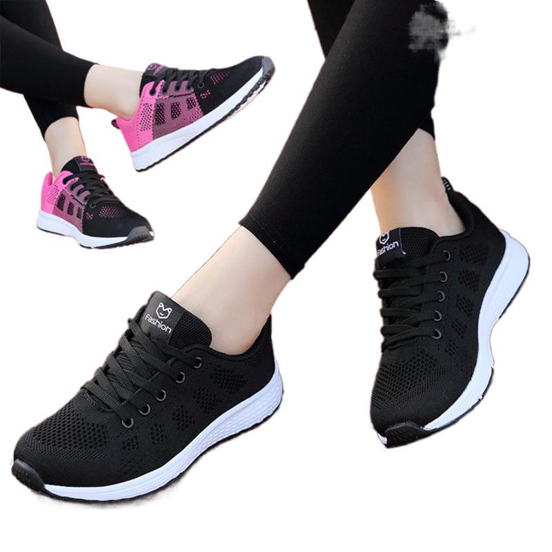 Autumn sports shoes running shoes mesh breathable lightweight travel shoes student soft-soled casual shoes