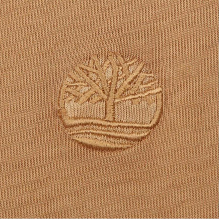 Timberland Ss25 Round Neck Sports Casual Fashion Short Sleeve T-Shirt Men Tops Brown A69KQ-EH3