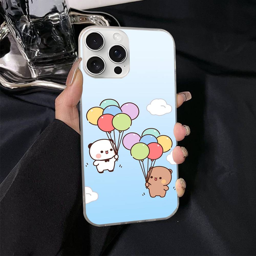 Cute Bubu Dudu Cartoon For IPhone 17 16 15 14 13 12 11 Plus Pro Max Satin Colorful Glossy Surface Phone Case
