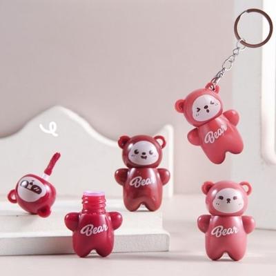 MANSLY - Porte-clés Ours Câlin Boue à Lèvres Brume Aérienne - 4 Couleurs