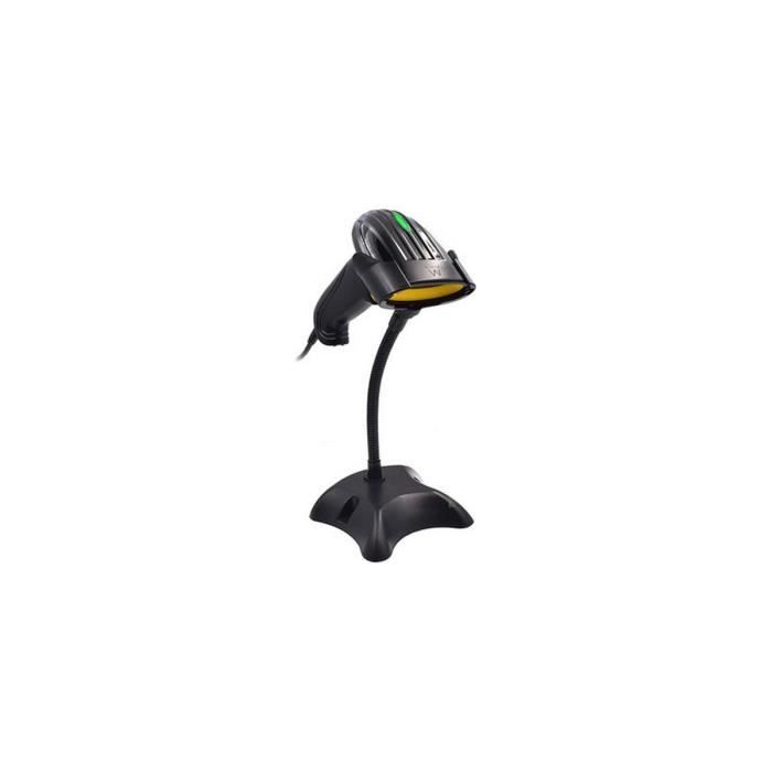 Lecteur De Code Barres Avec Support Ewent EW3410 LED USB Noir
