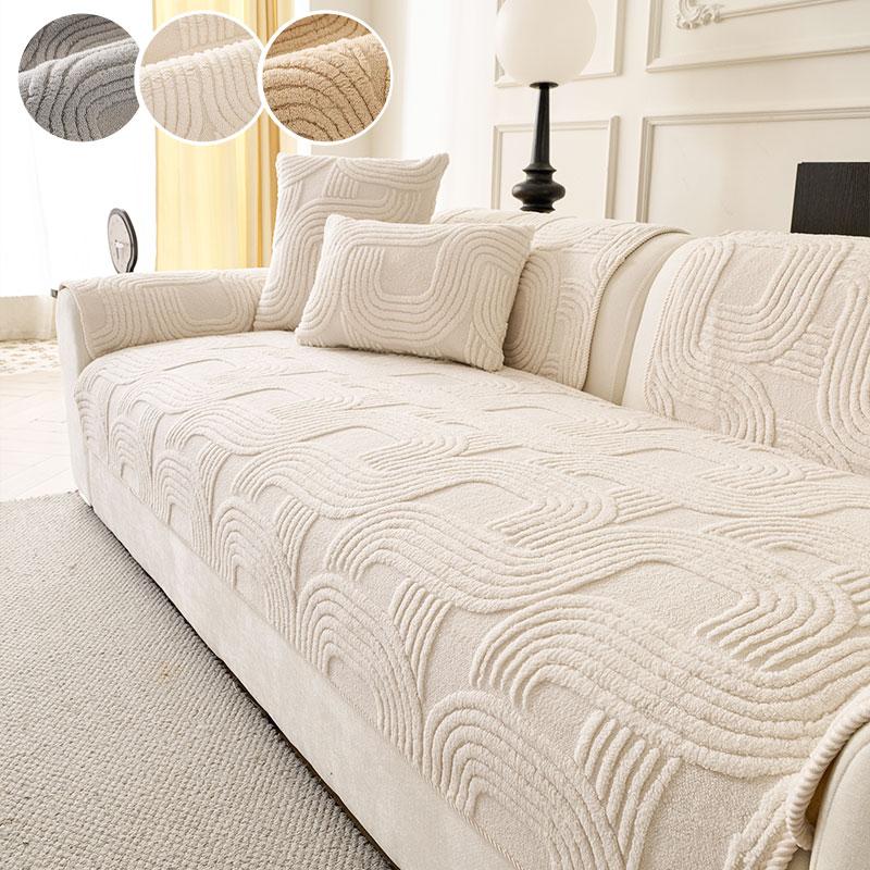 1PC-High end sofa cushion for all seasons, simple and modern anti slip sofa cover, winter seat cushion cover cloth