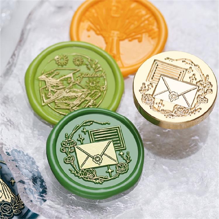 Metal Wax Stamp Head for Appreciation Card Graduation Ceremony Invitations