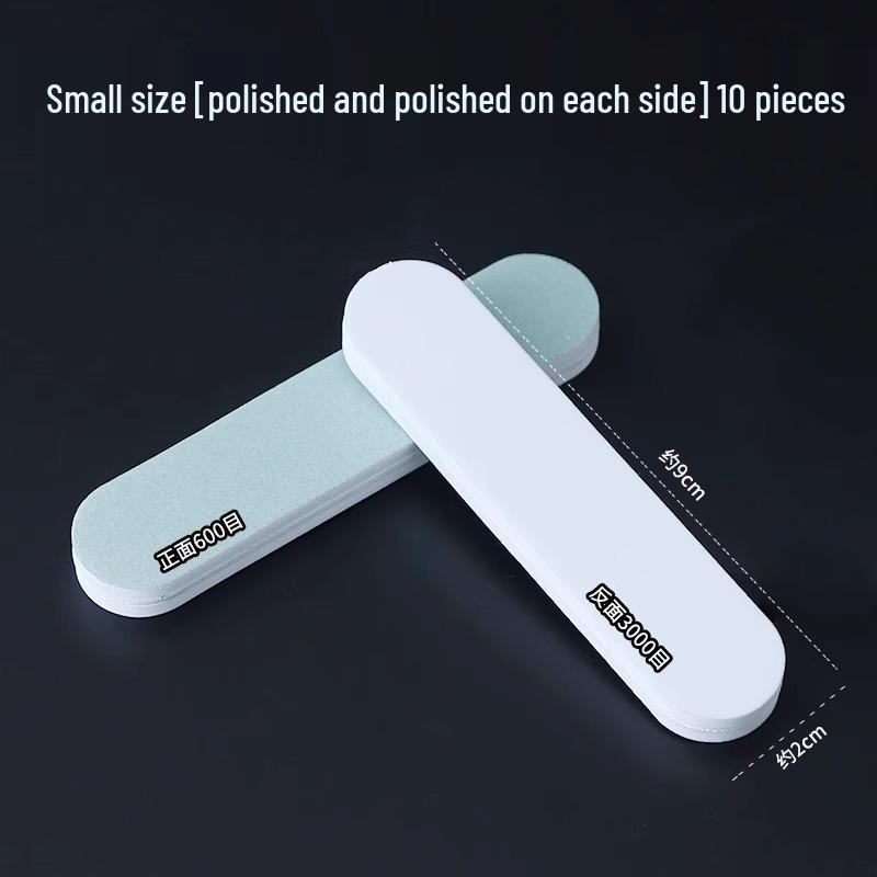Double-Sided Wenwan Polishing Pad: Sponge Sandpaper & Grinding Tool for Plastic Jade.