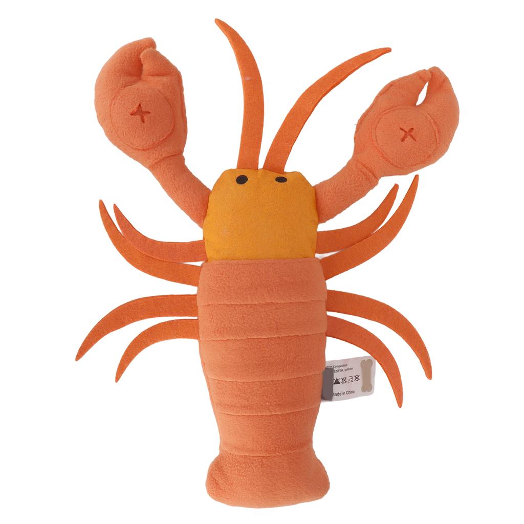 Lobster Plush Dog Toy Puzzle Training Teeth Cleaning Funny Dog Squeaky Toys for Small and Medium