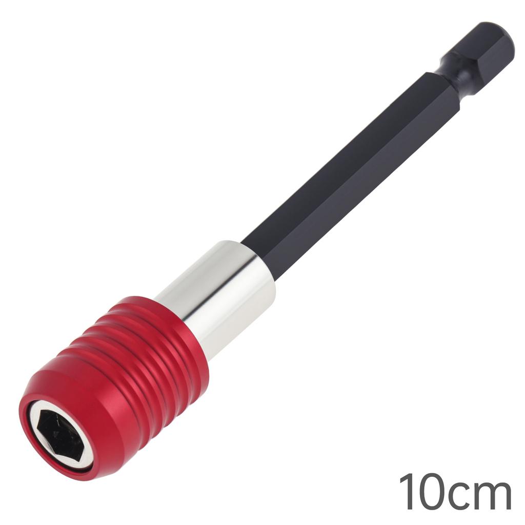 4 Stück 60-300 mm Chrom-Vanadium-Stahl Magnetischer Bithalterstab, Schnellverschluss 1/4 Sechskantadapter für Schlagschrauber, Schrauben, Muttern, Bohrer