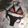 Two-piece Floral Bikini Swimsuit Tied for the Beach, Pool, L Two-piece Floral Bikini Swimsuit Tied for the Beach, Pool, L