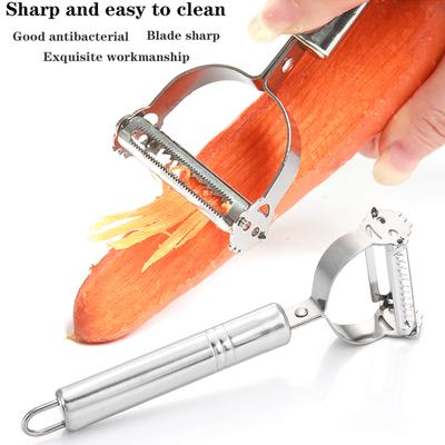 Stainless Steel Peeler Fruit Vegetable Melon Potato Carrot Cucumber Multifunction Grater Julienne Peeler Slice Home Kitchen Tool