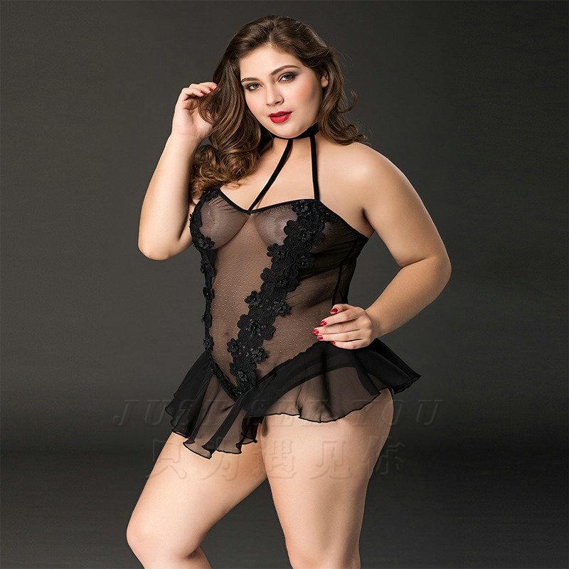 Большой размер Веселый цельный комбинезон с сетчатой перспективой XL one size fits all