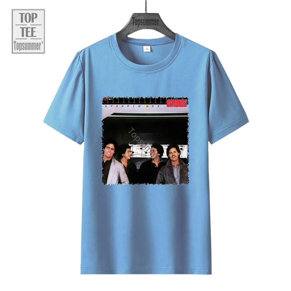 Steppin' Out Album Tričko The Osmonds Tour Tričko Dámské Streetwear Móda Tričko nadměrné velikosti Unisex černé topy