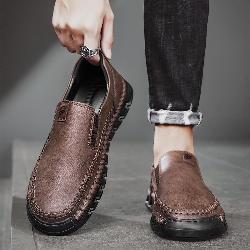 Fashion Handmade Men's Leather Shoes High Quality Hot Selling New Design Styles Leisure Business Office Daily Outdoor Comfortable Shoes