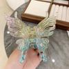 Colorful Liquid Butterfly Hair Claw Claw Clip Acrylic Butterfly Crab Clip Headwear Hair Accessories Large Shark Clip Women