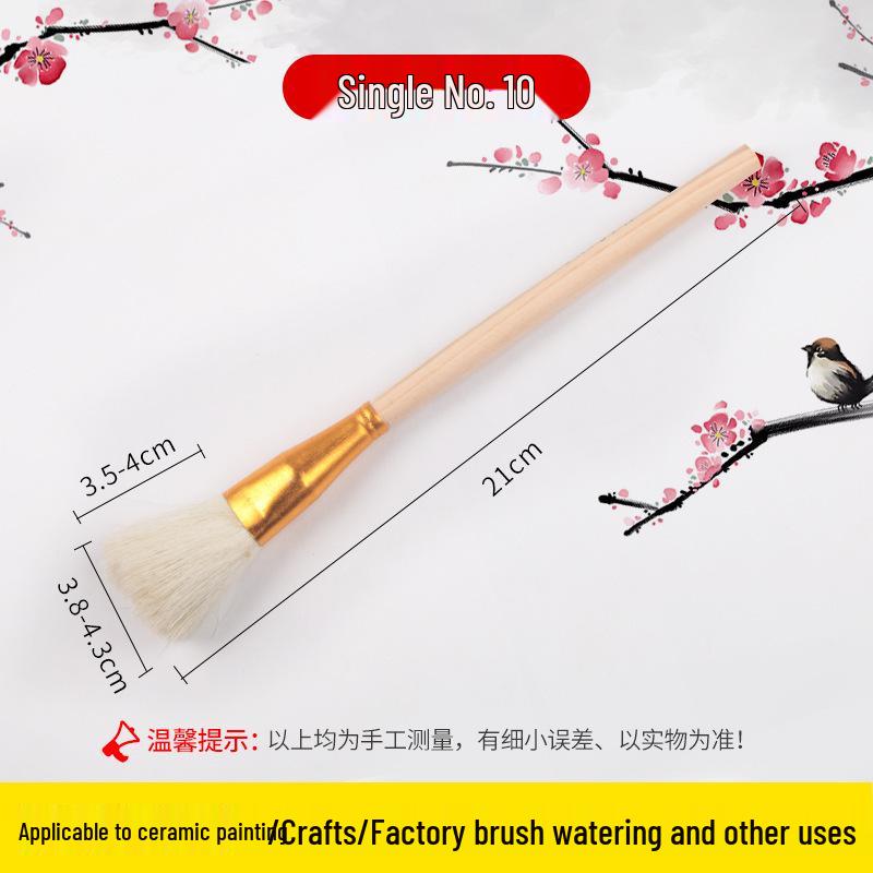 Pennello in Ceramica Qingshu Baojuan con Punta Morbida per Tracciatura Oro per Laccatura e Pittura Artigianale