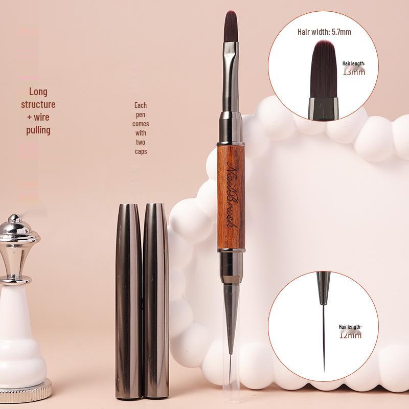 Двусторонний Гель-кисть для Нейл-арта Сандаловое дерево