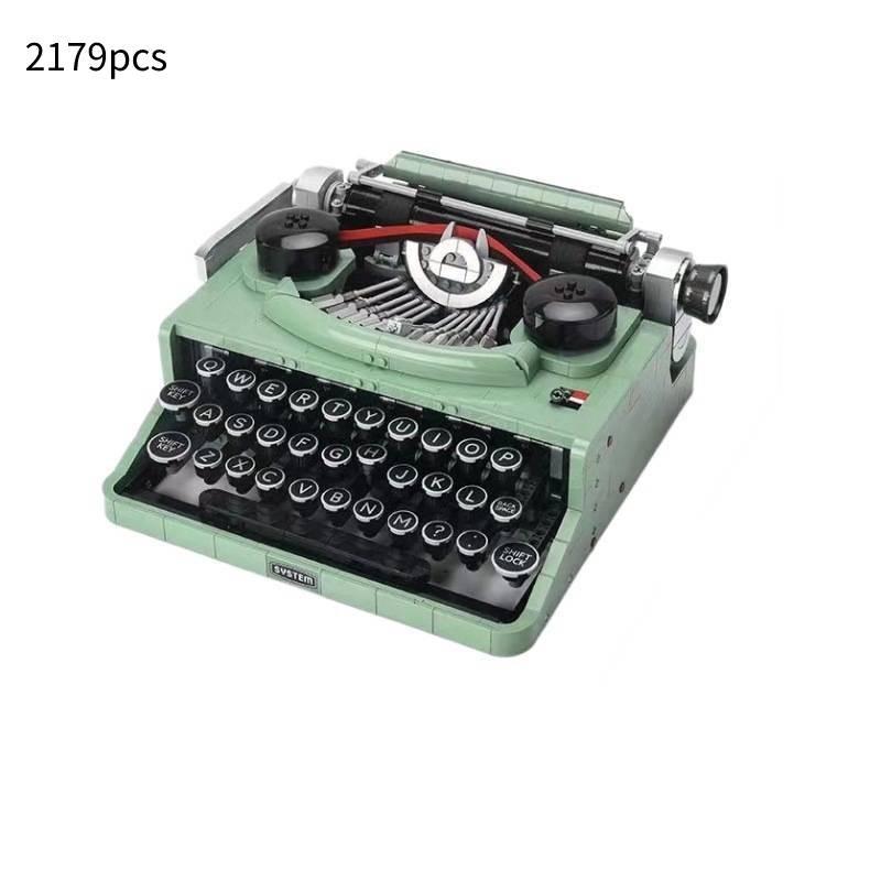 

Пишущая машинка 2179 шт. Ретро Строительные блоки Набор клавиатуры Игрушки Пазл Рождественский подарок