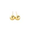 Earrings, Glossy Gold-plated Earrings, Soybean Beads, Simple Style