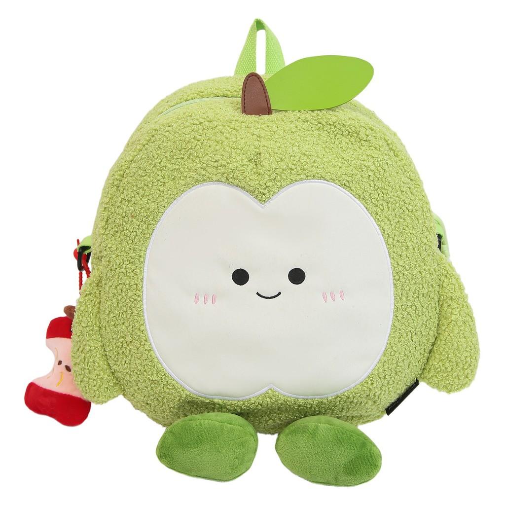 Winter Cute Apple Canvas Shoulder Bag For Students Compact Stylish Daily Carry