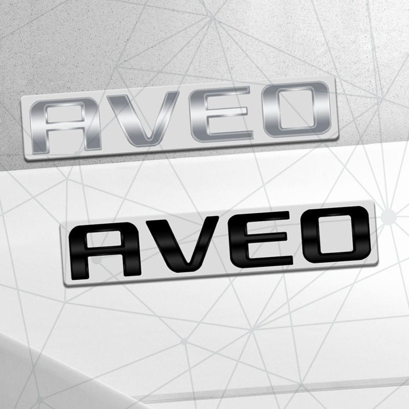3D Auto Metaal AVEO Badge Auto Achterklep Embleem Sticker LOGO Decoratie Voor Chevrolet Cruze Spark Sail Orlando Sonic Carrosserie Styling