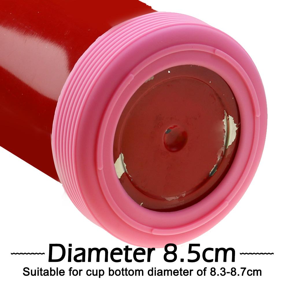 1 pièce 8,5 cm 21 g 15 couleurs Fileté Silicone Souple Couvercle de Fond de Tasse Anneau Manchon Gaine Résistant à l'Usure Antidérapant Bonne Résistance