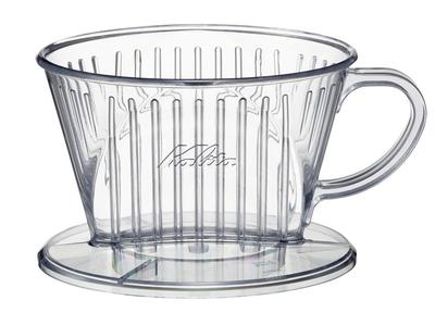 Coador de café Kalita com velocidade de extração rápida que realça apenas o delicioso antes que qualquer sabor desagradável apareça. Coador de café para 1 a