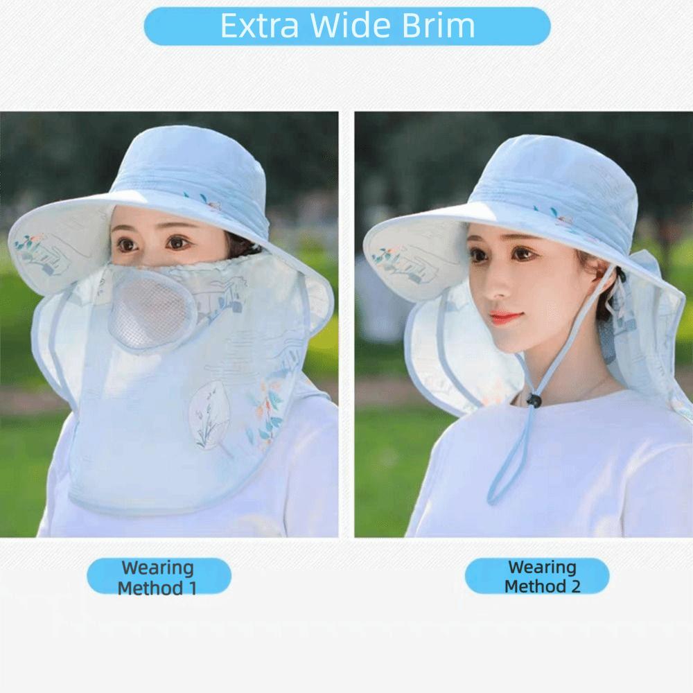 Neck Flap Fishing Hat UV Protection Outdoor Working Cap Men Women Sun Hat  Fishing