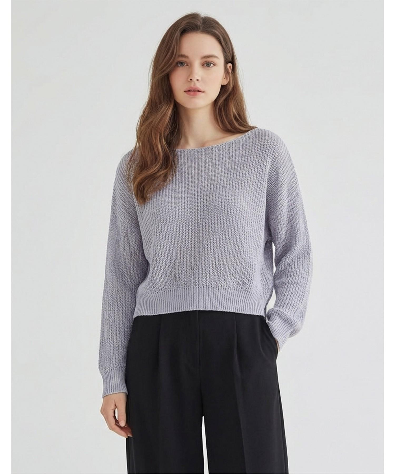Misens Crop Knit_Mb45Knm308Z Sky Blue(Sb)/F(Free)