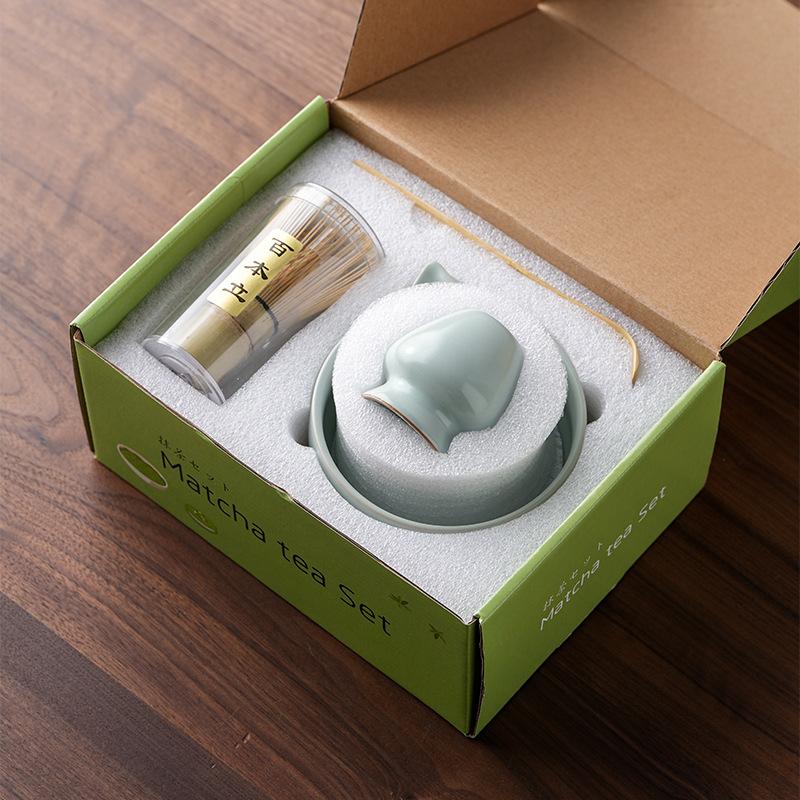 Matcha tea ceremony tools, Baibenli tea bowl, household set, high-end tea mixer, souvenir set