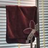 2pcs Three-dimensional Five-pointed Star Flower Towel Home-use Couple Face Towel Coral Fleece Absorbent Quick-drying and Non-shedding Face Towel