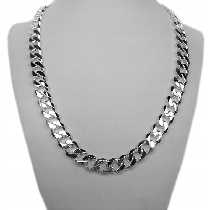 Silver Men' DIAMOND BRACELET 5mm/23cm 925 SILVER Cuirass