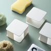 Kitchen Sponge Drain Rack Storage Rack Plastic Hole Free Traceless Paste Storage Cleaning Ball Hanging Rack Wall Type