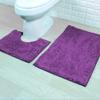 Set aus 2 Badezimmerteppichen Toilettenteppichen Super saugfähige Bodenmatten Europäische Dekoration