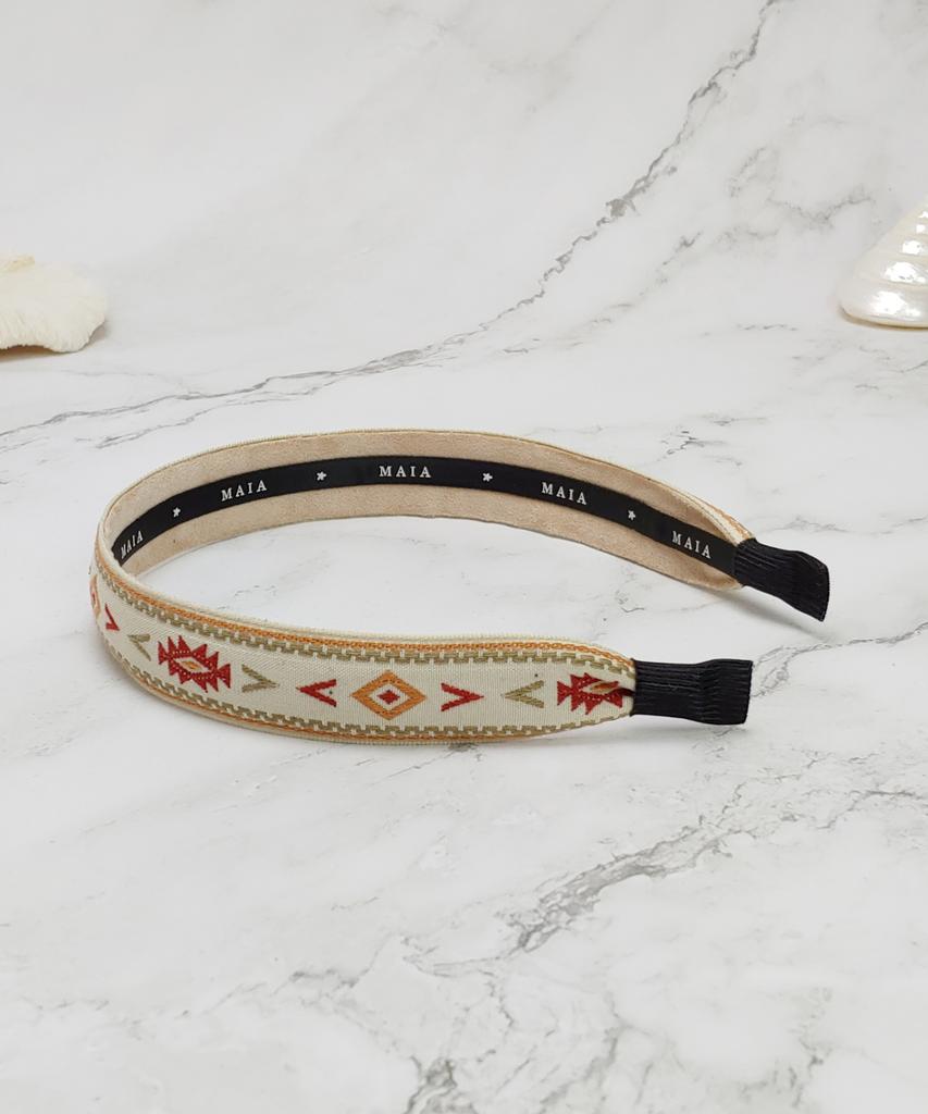 Maia Inca Headband-Ivory