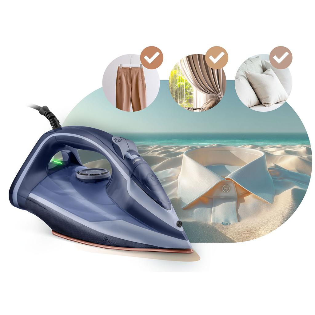 Berdsen Steam Iron, Ceramic Soleplate, Vertical Steaming