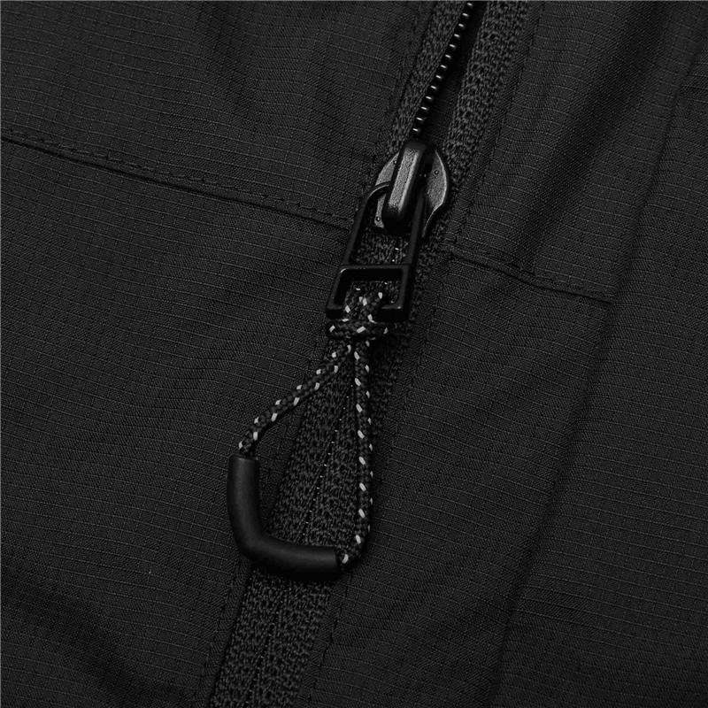 Puma Men's Black Hooded Windproof Jacket With Reflective Logo Outdoor Sportswear 848287-01