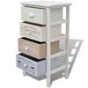 Vidaxl French Cabinet with 4 Drawers, Wooden