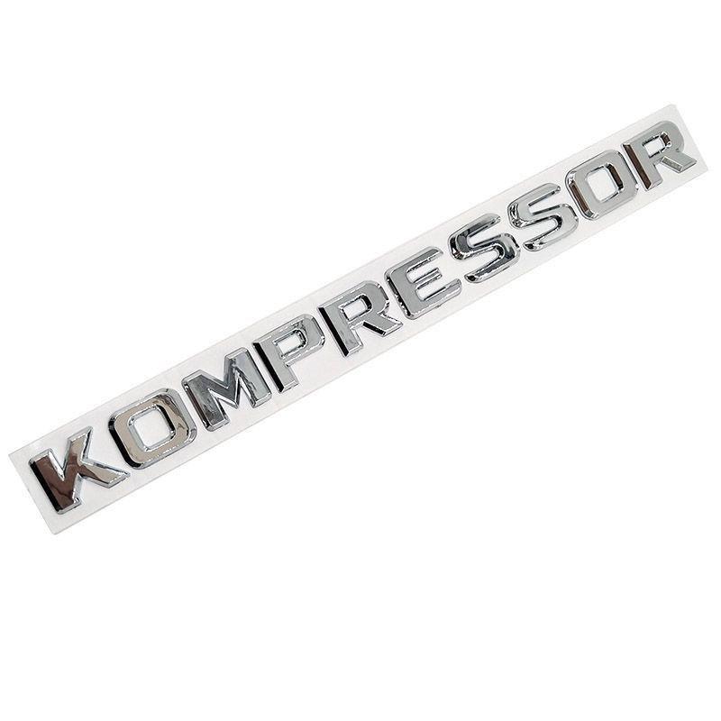 

For Mercedes-Benz C-Class E-Class C200 C180 E300 Rear Tail Emblem KOMPRESSOR Car Logoicker