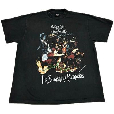 Vintage The Smashing Pumpkins XL Schwarzes Mellon Collie Single Stitch T-Shirt REPRINT